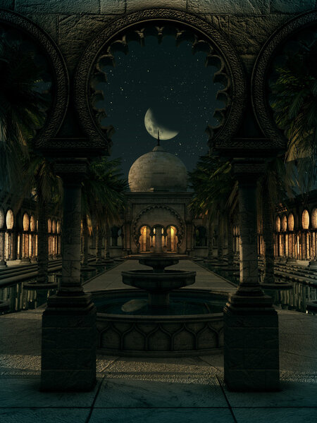 The Magic of the Orient by Night, 3d CG