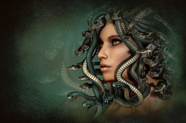 Medusa, 3d CG — Stock Photo, Image