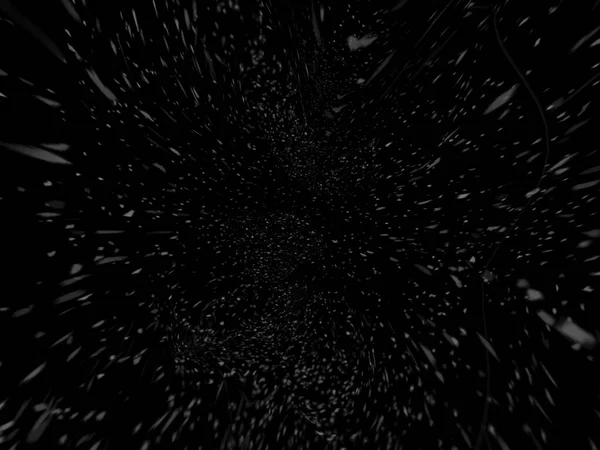 外太空 星光灿烂的夜空 黑白质感 混乱点喷 暴风雪 覆盖效应 — 图库照片