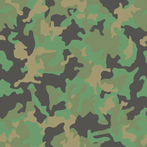 Fond Vert Camouflage Motif Kaki Illustration Vectorielle Sans Couture Camouflage — Image vectorielle