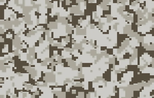 Camouflage Numérique Gris Sable Pixel Motif Sans Couture Pour Votre — Image vectorielle