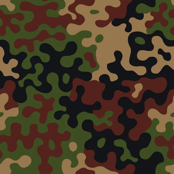 Modèle Camouflage Vectoriel Sans Couture Style Design Kaki Pour Shirt — Image vectorielle