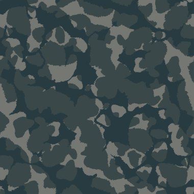 Koyu renk kamuflaj kusursuz desen. Vektör kamuflaj askeri geçmişi. Kumaş tekstil baskı şablonu.