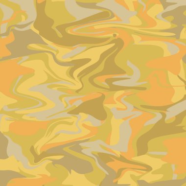 Mürekkep Mermeri. Model tasarım ve arkaplan için soyut sıvı yüzey. Sanatsal ebru resim şablonu. Vektör kamuflaj fayans dokusu.