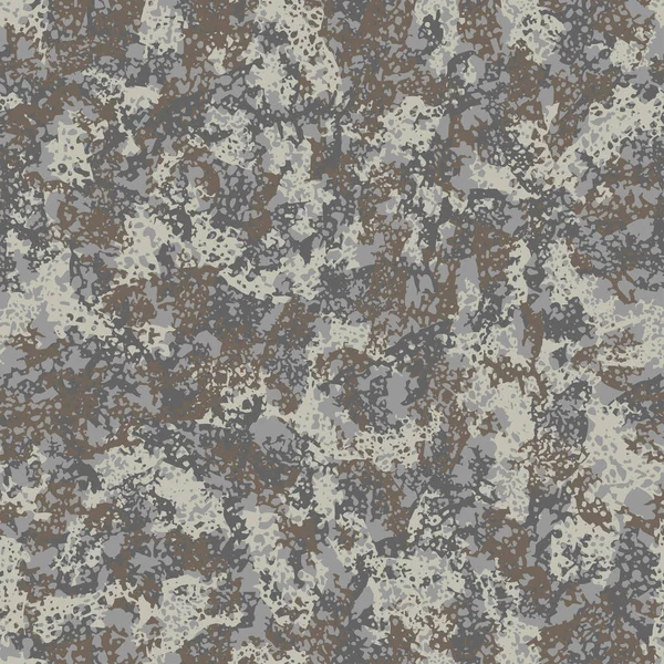 Braune Camouflage Modernes Textildesign Natürliche Granitoberfläche Camo Grunge Muster Modischer — Stockvektor