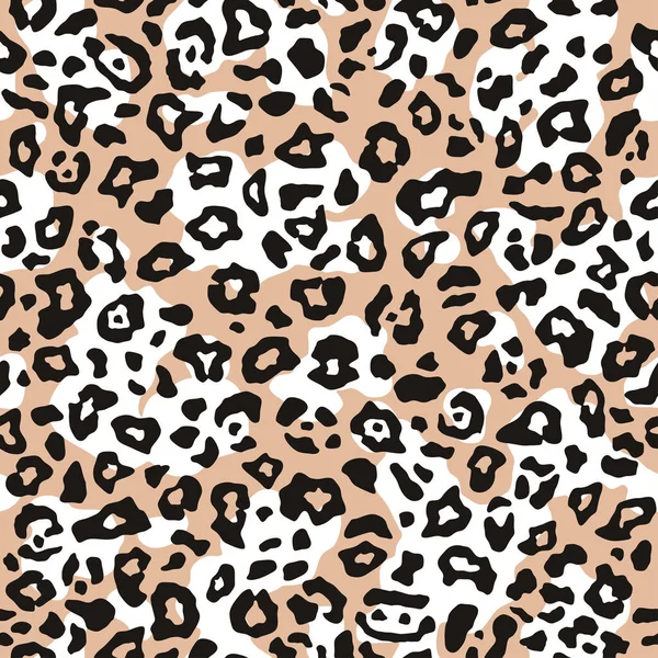 Otisk Leoparda Bezešvé Vzory Kůže Geparda Leoparde Módní Látka Elegantní — Stockový vektor