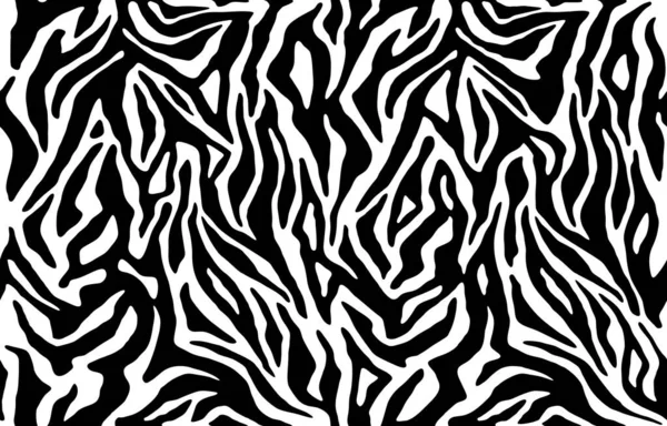 Stampa Strisce Zebra Linee Texture Forme Sfondo Della Pelle Animale — Vettoriale Stock
