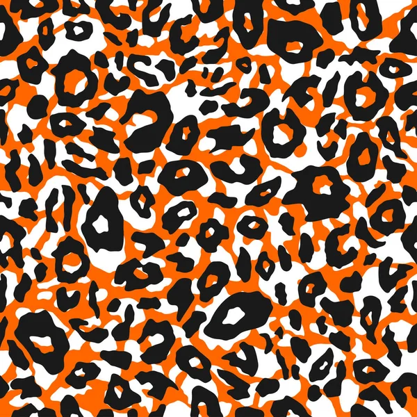 Гепард Леопардовый Рисунок Кожи Повторяющий Бесшовную Текстуру Пятна Ягуара Животная — стоковый вектор