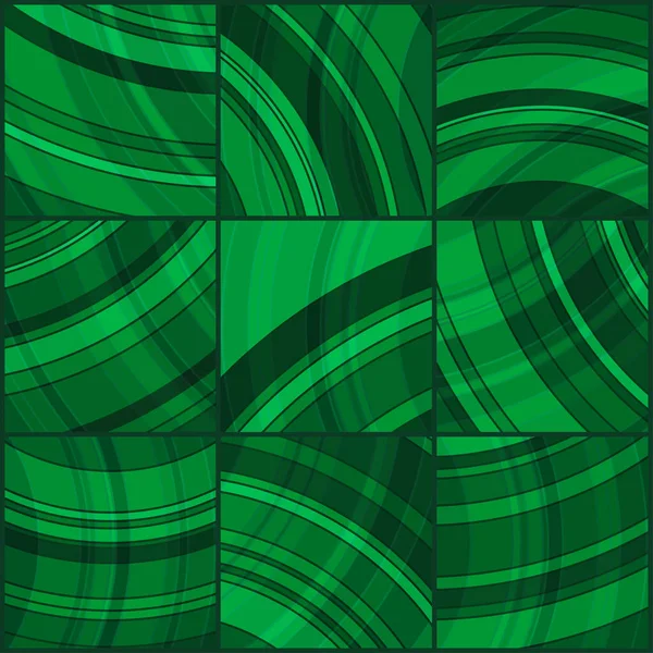 Färg Glas Abstrakt Mörkgrön Glänsande Strukturerad Kakel Flytande Marmorering Ebru — Stock vektor
