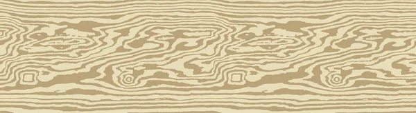 浅色米色木材纹理背景 空的自然树型 无缝的Swatch模板 现实的木板 波浪形胶合板纤维 矢量说明 — 图库矢量图片
