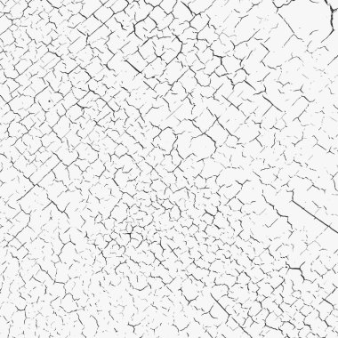 Craquelure grunge geçmişi. Çatlak boya yapısı. Seramik seramik desen. Yüzeyi temizleyin. Kaplamalı yüzeydeki ince çatlaklardan oluşuyor. Yaş etkisi olan vektör kaplama dokusu 
