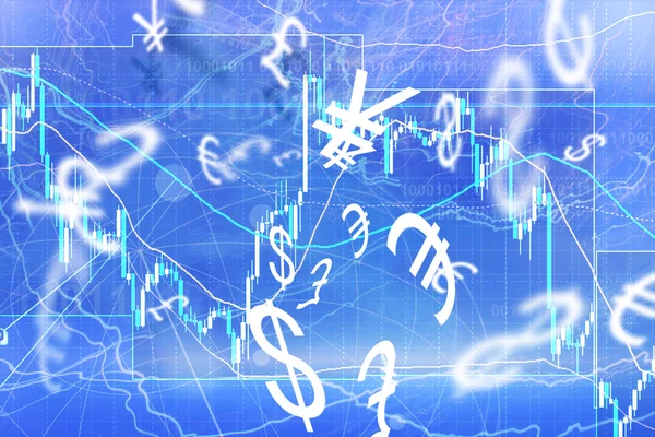 Forex trading background — Stock Photo, Image