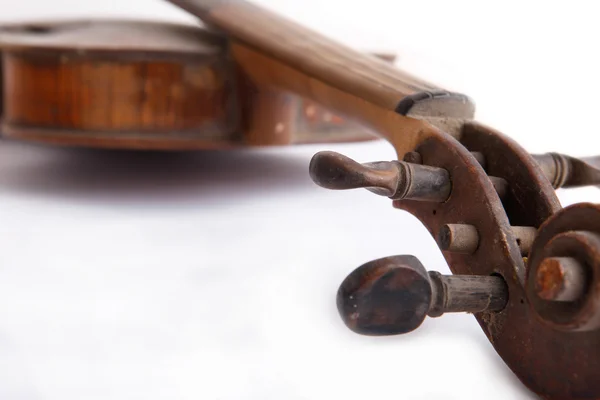 Régi törött hegedű — Stock Fotó