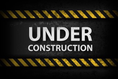 yapım aşamasında sarı çizgili