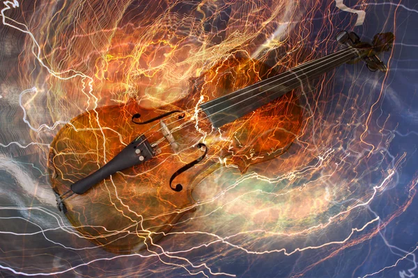 Vecchio concetto di musica per violino — Foto Stock