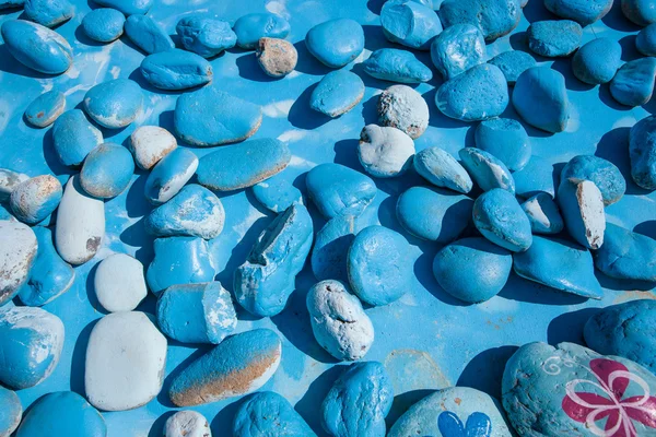 Conjunto de Pedras Azuis Coloridas — Fotografia de Stock