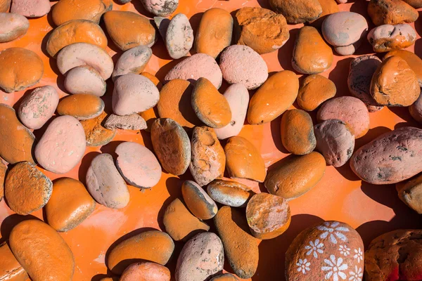 Ensemble de pierres colorées orange — Photo