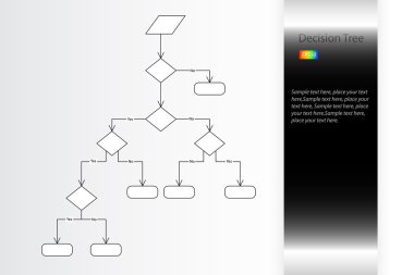 Decision tree vector clipart