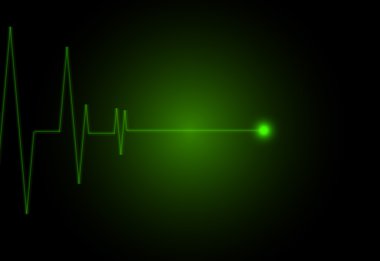 EKG, düzenlenebilir vektör çizim