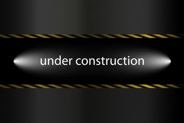 Under Construction text — Stock Vector