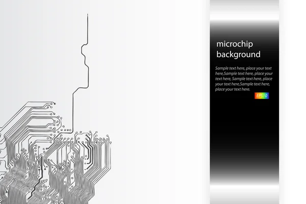 Вектор фона микрочипа — стоковый вектор