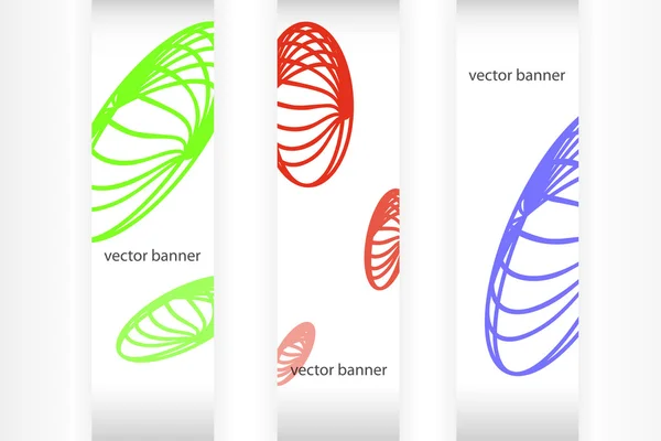 Technologie bannerů v různých barvách — Stockový vektor