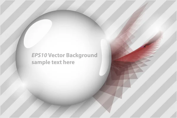 Abstracte achtergrond met bol — Stockvector