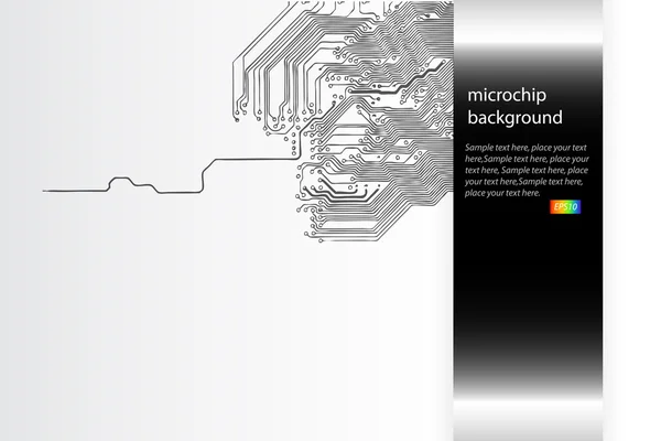 Microchip vettore di sfondo — Vettoriale Stock