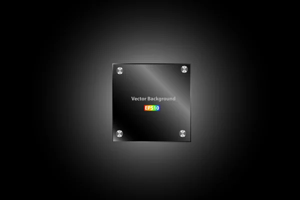 Placa de metal vector — Vector de stock