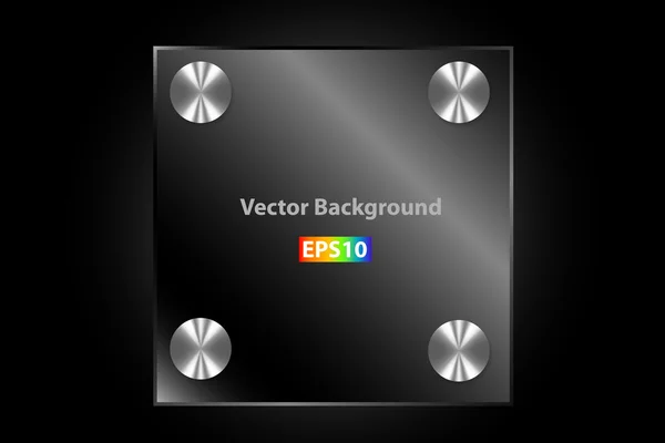 Placa de metal vector — Vector de stock