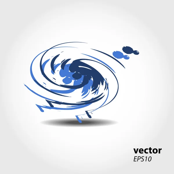 Abstraktní 3d vlny pozadí složení - vektorové ilustrace — Stockový vektor