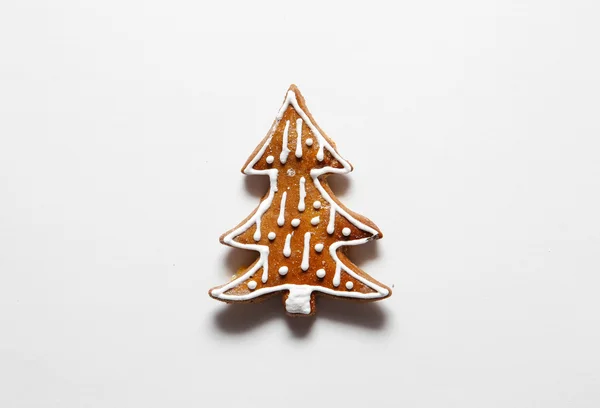 Biscotti di Albero di Natale da pan di zenzero — Foto Stock