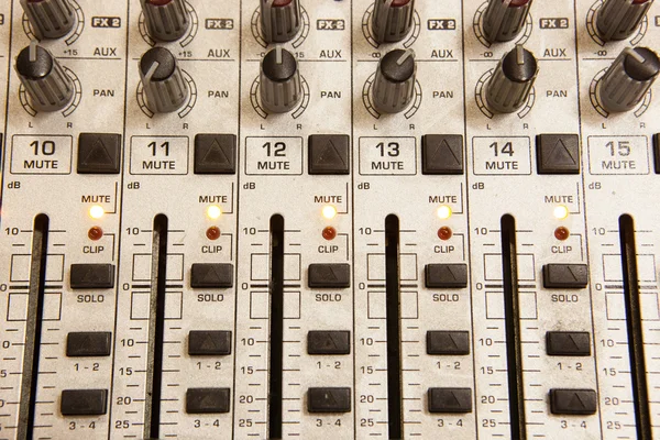 Music studio mix console — Stock Photo, Image