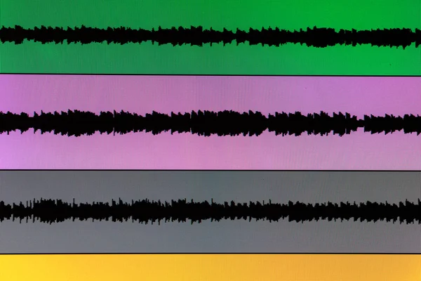 Musica Proffestionale registrazione di corsie di onde sonore — Foto Stock