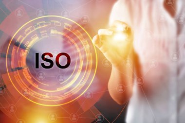 ISO sertifika konsepti, standart kalite kontrol 9001 veya 27001