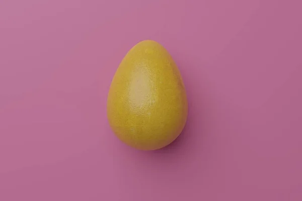 表面に顔が描かれた茶色の卵 — ストック写真