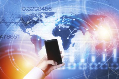 Yeni 5. nesil internet, 5G kablosuz, yüksek hızlı bağlantı çevrimiçi oyun, indirme, çevrimiçi müzik ve akıllı telefon konsepti üzerine filmler.