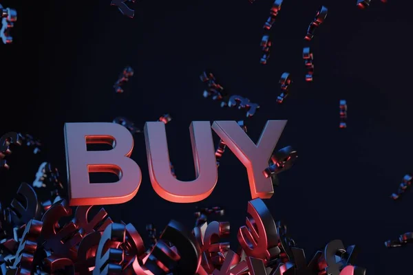 Money Acronym Buy Studio Background Business Concept Copy Space — Stock Photo, Image