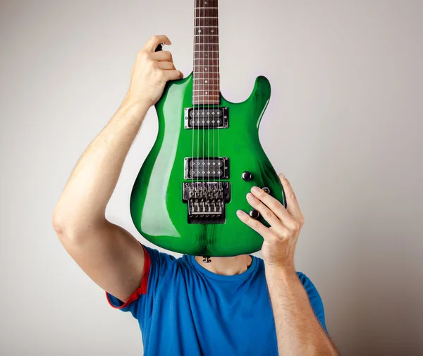 Elektrische gitaar speler — Stockfoto