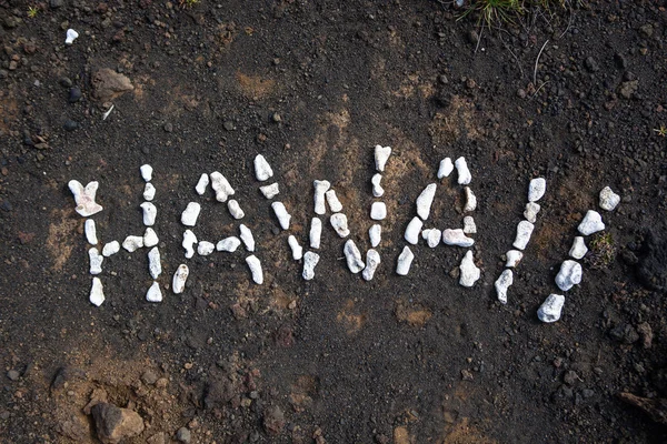 Panneau hawaïen sur la plage d'Hawaï — Photo