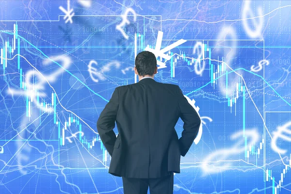 Forex trading background concept — Stock Photo, Image