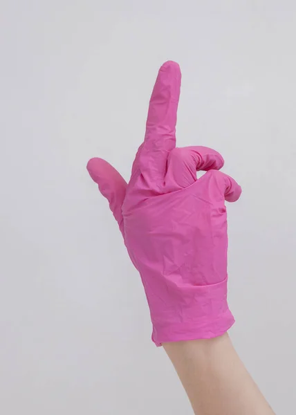 Pembe sıhhiye parlayan eller 