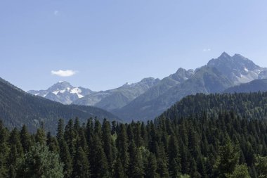 Güzel yüksek dağlar Bir yaz günü