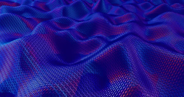 Elegant Blue Cloth Background Rendering — Stock Photo, Image