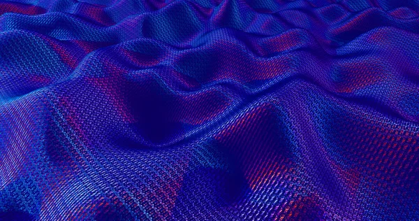 Fondo Tela Azul Elegante Renderizado —  Fotos de Stock