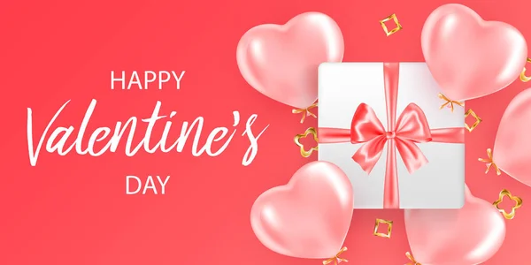 Valentine Day Card Concept Romantic Background — Stock Vector