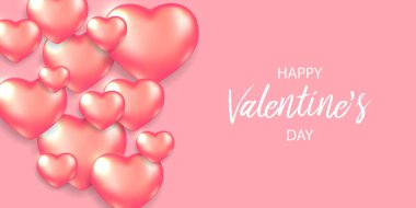 Sevgililer günü kartı konsepti. Romantik arkaplan.