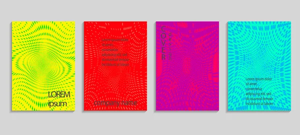 Minimale Abstrakte Vektorhalbton Designvorlage Für Das Cover Künftiger Geometrischer Gradienten — Stockvektor