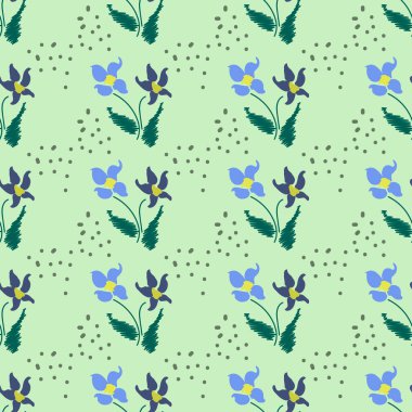 Küçük çiçeklerdeki basit şirin desen. Sefil şık Millefleur 'lar. Çiçeksiz elbise, imalat, duvar kağıtları, baskı, hediye paketi ve koleksiyon defteri.