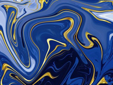 Mavi sıvı mermer desen arkaplanı